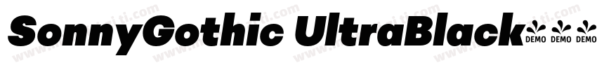 SonnyGothic UltraBlack字体转换